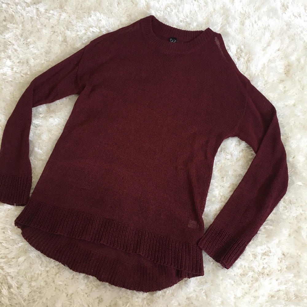 Burgundy sweater by Windsor